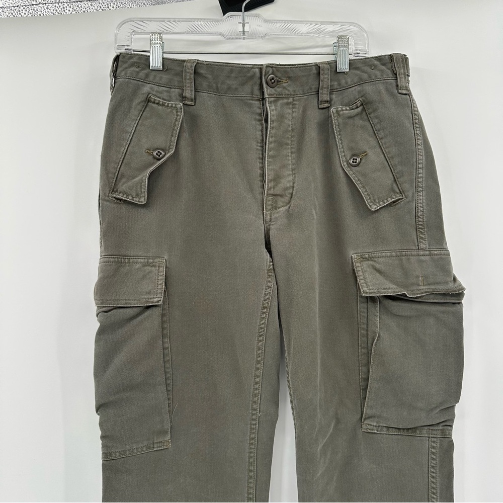 Polo Ralph Lauren Military Surplus Green Cargo Pants Mens Size 32x30 - Picture 3 of 10